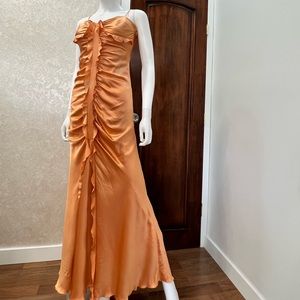 Orange prom dress